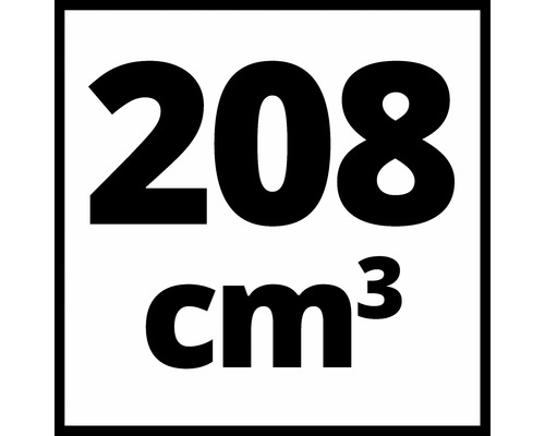 Symbol pre objem motora 208 kubických centimetrov