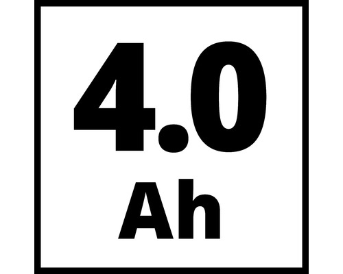 Symbol kapacity akumulátora štyri celá nula ampérhodín