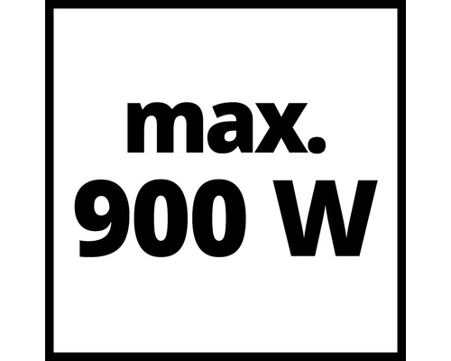 Symbol s maximálnym výkonom 900 Wattov
