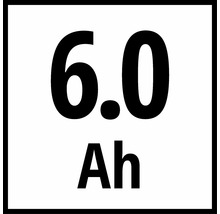 Symbol kapacity akumulátora 6,0 ampérhodín