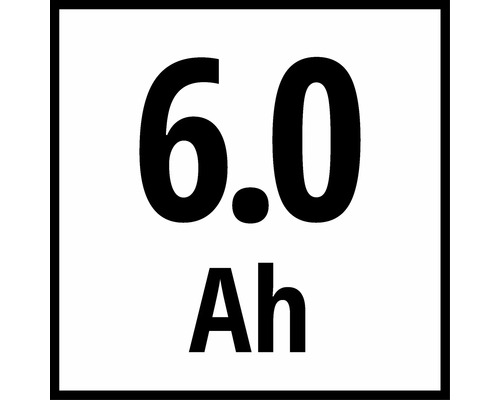Symbol kapacity akumulátora 6,0 ampérhodín