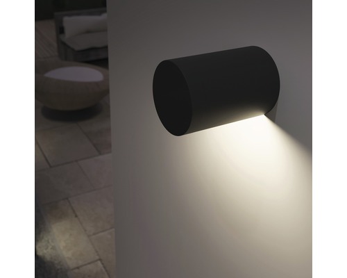 Valcové vonkajšie nástenné svietidlo