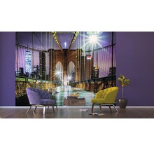 Obývacia izba s fototapetou Brooklynského mosta