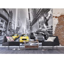Miestnosť s fototapetou newyorskej ulice so žltými taxíkmi