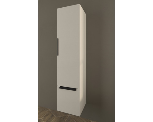 Vysoká skrinka s dvierkami a zásuvkou do kúpeľne