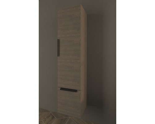 Vysoká skrinka s jednými dvierkami a jednou zásuvkou