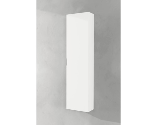 Biela závesná skrinka na dizajn kúpeľne