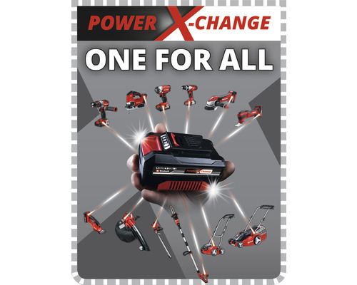 Batéria Power X-Change s rôznym náradím a záhradnou technikou