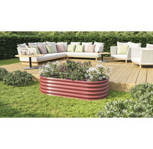 Vyvýšený záhon Vitavia Vita 401 Basic 162,1x82,1x40,1 cm plechový rubín