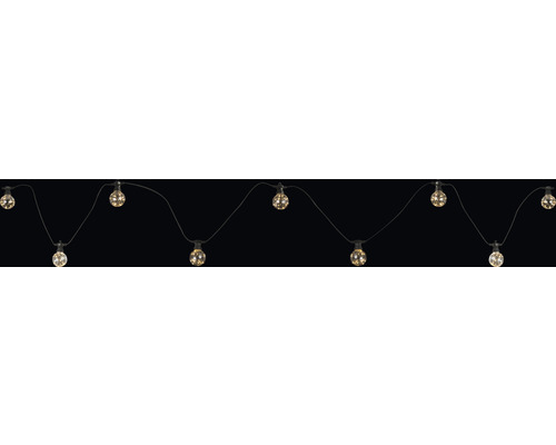 Svetelná reťaz s niekoľkými okrúhlymi žiarovkami