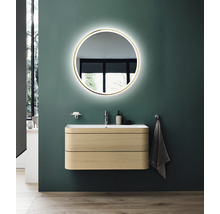 LED zrkadlo do kúpeľne DSK Bronze Circular 80x80 cm IP 24