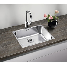 Nerezový drez Blanco SUPRA 500-IF R12 540 x 500 mm kefovaná nehrdzavejúca oceľ 526351