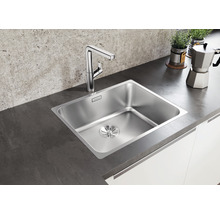 Nerezový drez Blanco SOLIS 500-IF 540 x 440 mm kefovaná nehrdzavejúca oceľ 526123