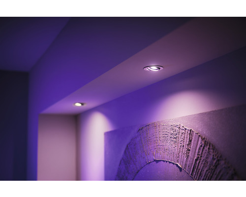 LED zápustné osvetlenie Philips HUE Centura RGB 5,7 W 350lm 2000-6500K biele - kompatibilné so SMART HOME by hornbach