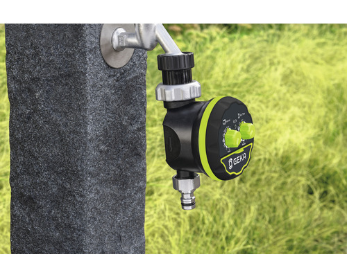 Zavlažovací počítač Geka na vodovodnom kohútiku