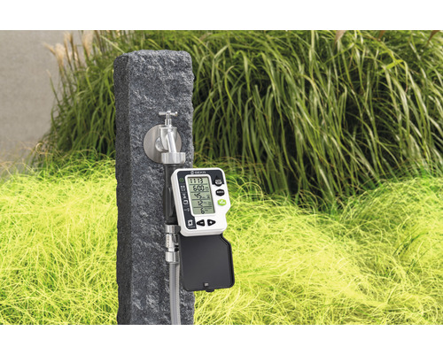 Logo Geka na zavlažovacom počítači s vodovodným kohútikom