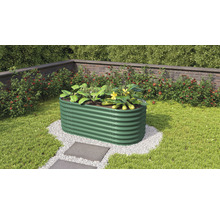 Vyvýšený záhon Vitavia Vita 630 Basic 162,1x82,1x63 cm plechový zelený