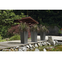 Samozavlažovací kvetináč Lechuza Cubico Cottage 30 plastový 29,5 x 29,5 x 56,5 cm vr. 6 l PON drenáže granitový