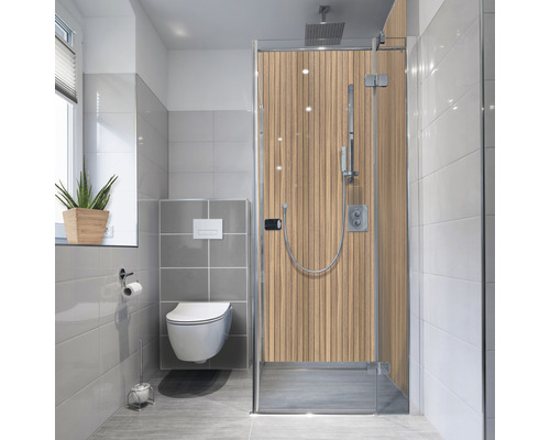 Sprchové obloženie stien mySpotti Fresh 210x100 cm FS-F3-1938 Kúpeľňa so sprchou, toaletou a oknom