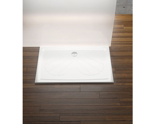 Obdĺžniková sprchová vanička z akrylu s odtokom