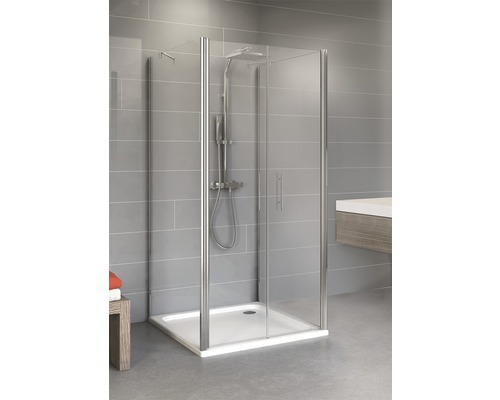 Sprchové dvere s bočnými stenami Schulte Alexa Style 2.0 80x80x80 cm hliník