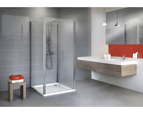 Sprchové dvere s bočnými stenami Schulte Alexa Style 2.0 90x90x90 cm chróm