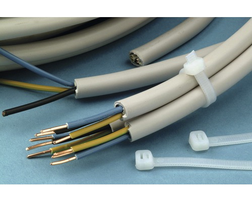 Elektrický kábel so sťahovacou páskou