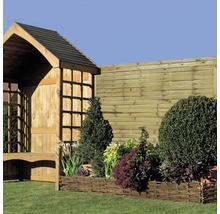 Drevený plot Solid lamelový 180x180 cm prírodný impregnovaný-thumb-5