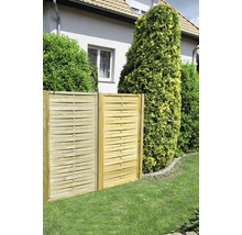 Drevený plot Solid lamelový 100x180 cm prírodný impregnovaný-thumb-2