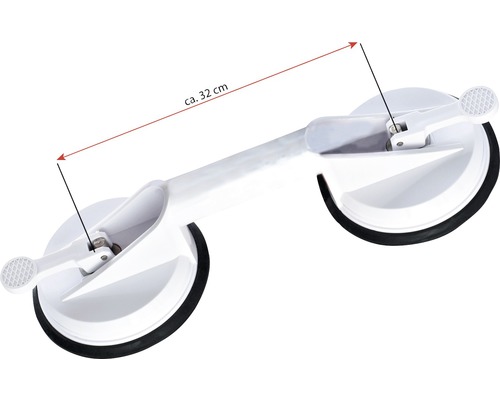 Dvojitý sací zdvihák s dĺžkou približne 32 cm