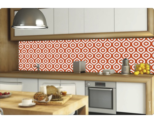 Kuchynská zástena so vzorom v modernom kuchyni