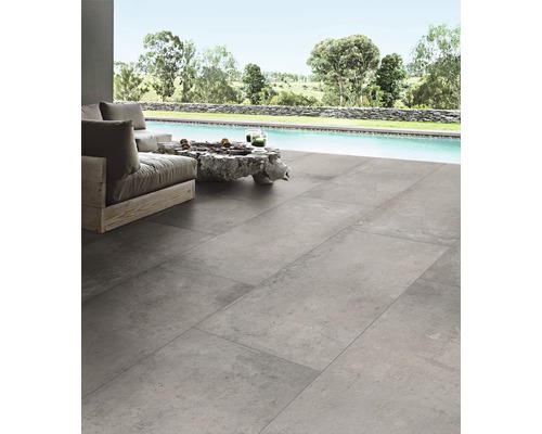 Keramická dlažba Flairstone 120 x 60 x 2 cm Loft Grey