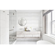 Guľaté zrkadlo do kúpeľne s LED osvetlením Silver Sun Ø 78 cm