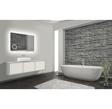 Zrkadlo do kúpeľne DSK LED Silver Venus 100x70 cm