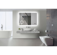 Zrkadlo do kúpeľne DSK LED Silver Venus 100x70 cm