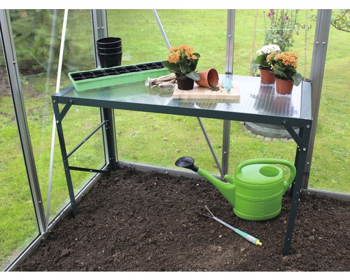 Stôl Vitavia polykarbonát 121x54x76 cm jednopodlažný zelený