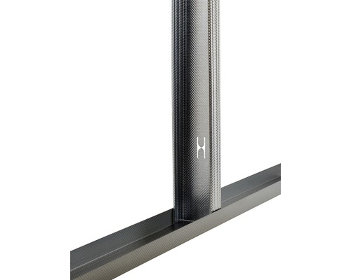 Detailný pohľad na kovové profily pre suchú výstavbu