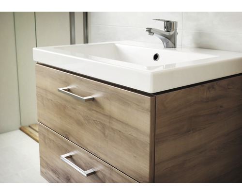 Skrinka pod umývadlo s dvoma zásuvkami a vodovodnou batériou