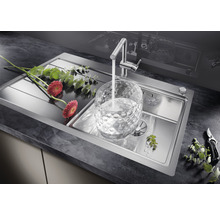 Nerezový drez Blanco DIVON II 5 S-IF 510 x 1000 mm nehrdzavejúca oceľ hodvábny lesk 521660