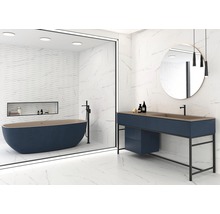 Dlažba imitácia mramoru Verona blanco 32 x 62,5 cm