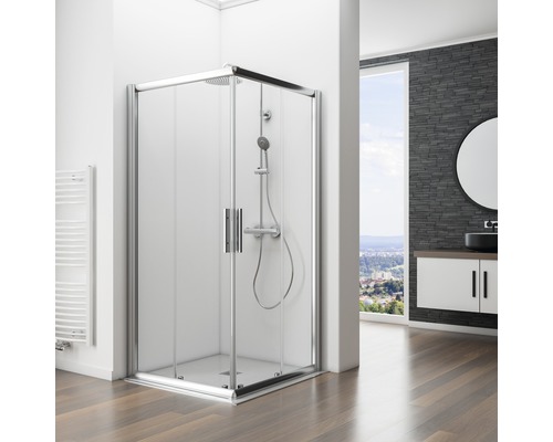 Kúpeľňa so sprchovacím kútom s posuvnými dverami