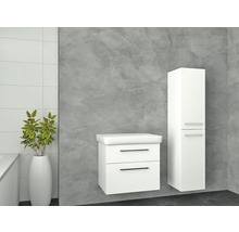 Kúpeľňová skrinka s umývadlom Dřevojas Oskar biela lesklá SZ 600-thumb-2