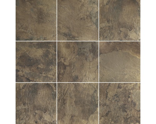 Deväť kameninových dlaždíc s matným povrchom