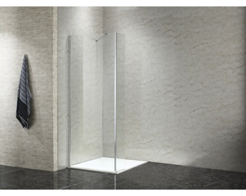 Walk-in sprchovací kút s uterákom