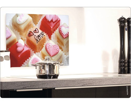 Kuchynská zástena s motívom petit fours