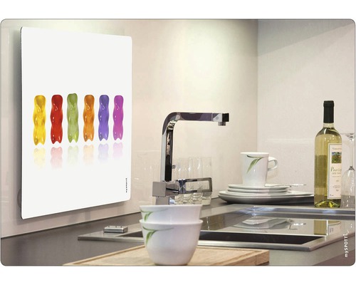 Dekoračná doska s motívom gumových medvedíkov v kuchyni