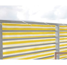 Balkónová zástena HDPE 0,9x5 m žlto-biela-thumb-1