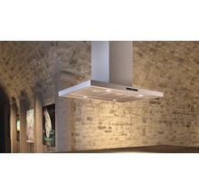 Odsávač pár v kuchyni s kamennými stenami