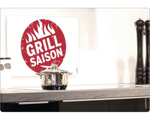 Magnetická ochrana proti striekajúcej vode s motívom grilovacej sezóny za hrncom