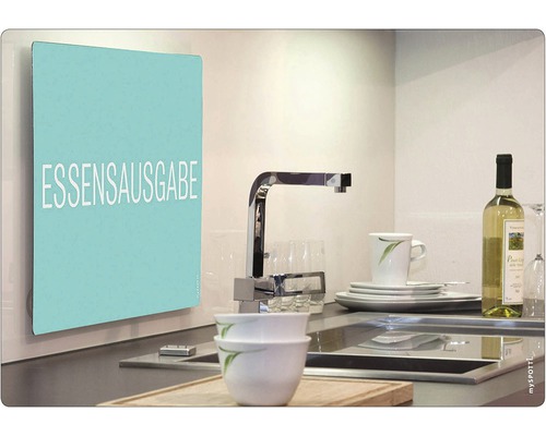 Výdajný štítok na jedlo v kuchyni